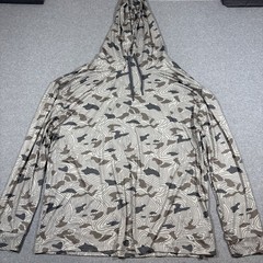 NWT Burlebo Hoodie Men Sz 2XL Topo Desert Camo Performance Stretch Pullover