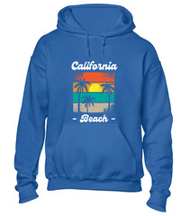 CALIFORNIA BEACH SUNSET HOODY HOODIE SUMMER HOLIDAY CLOTHING CASUAL NICE TOP