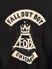 Fall Out Boy Chicago Graphic Crewneck Sweatshirt Black L