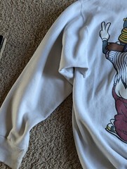 Vintage 1993 Hip Hop Looney Tunes Bugs Bunny Taz Double Sided Sweatshirt XL 90s