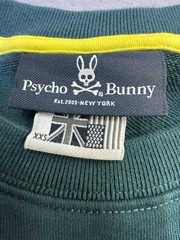 Psycho Bunny Sweatshirt Mens 2XS Green Crewneck Pullover Skull Bunny Big Graphic