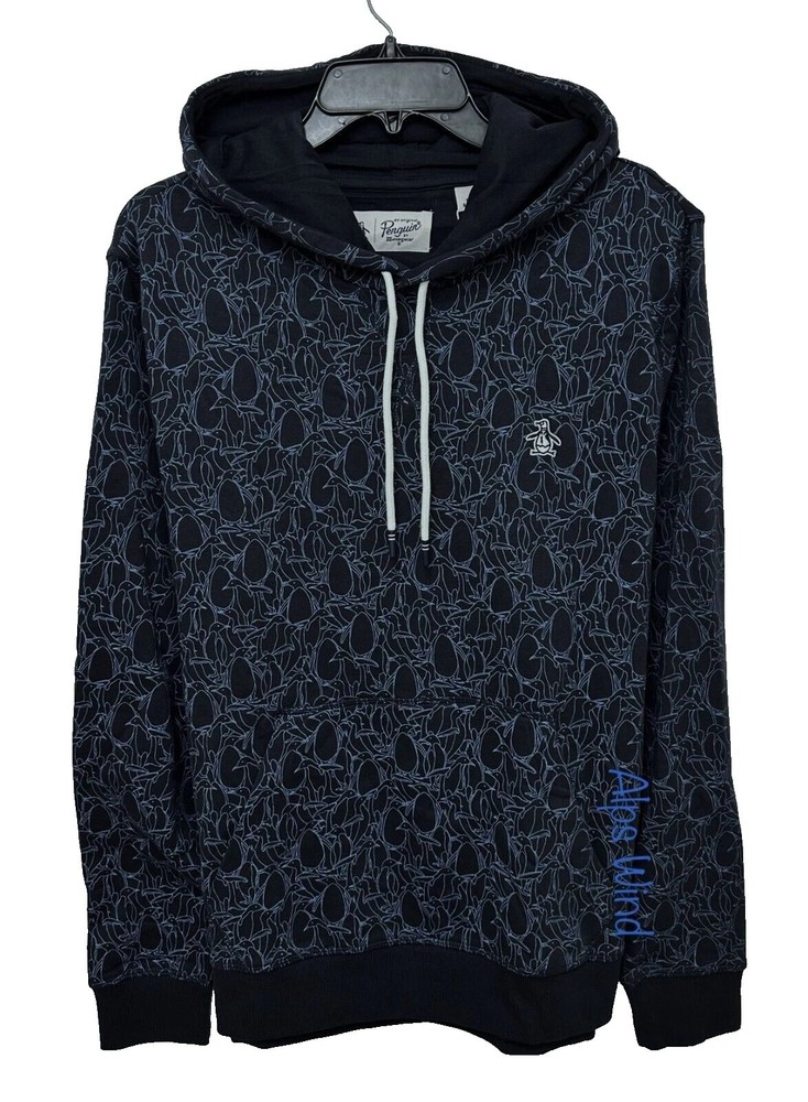 New Original Penguin Men’s Hoodie Pullover in Sapphire Blue Size M, 65% Off MSRP