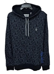 New Original Penguin Men’s Hoodie Pullover in Sapphire Blue Size M, 65% Off MSRP