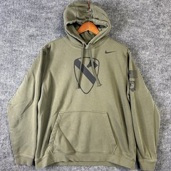 Nike Hoodie Men’s XL U.S. Army Olive Green Pullover Sweatshirt Military Logo