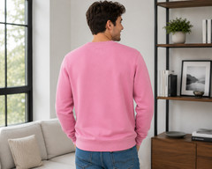 Mens Plain Crewneck Sweatshirt 3 Pack Bulk Lot Solid Pullovers S-3XL