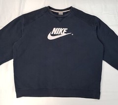 NIKE CENTER LOGO SIZE L-XL MENS COTTON PULLOVER JUMPER SWEATSHIRT VINTAGE Y2K