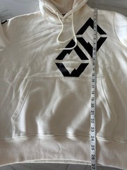 Unisex DOUBLE BLACK Apparel Cotton/Poly Graphic Hoodie Sweatshirt-Cream-Medium