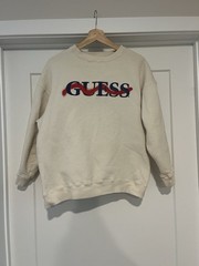 GUESS One Size Fits All Retro Sweatshirt Rare Vintage 90s see dimensions