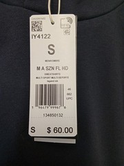 Adidas Mens ALL SZN All-Season Fleece Hoodie Ink Blue Size Small NWE