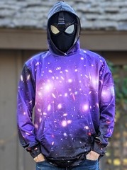 AMIALA Galaxy Universe Hooded Sweatshirt, 3D Unisex Hoodies S M L XL 2XL