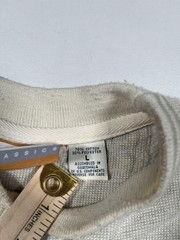 Macanudo Classics Sweatshirt Mens Large Gray Waffle Knit Crewneck Pullover Logo