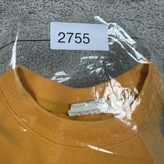 Champion Reverse Weave Sweatshirt Mens Small Gold Yellow Crewneck Pullover Logo
