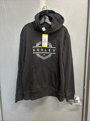 Hurley Men’s Hoodie Regular Fit Cotton/Polyester Fleece Black Size Medium NWT