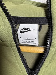 Nike Tech Fleece Hoodie Mens Medium Olive Green Full Zip Windrunner Jacket