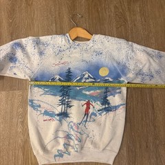 Vintage 90s Hanes Snowmass Ski Mountain Winter Sweatshirt