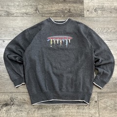Vintage 90s M&C Sports “HOOKED” Fishing Lure Gray Sweatshirt – Men’s Large