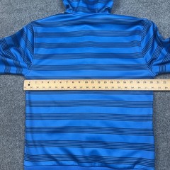 Burton Hoodie Sweatshirt Mens Small Blue Full Zip Fleece DRYRIDE Logo Stripe