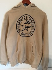 Hooked and Tagged Aim Shoot Reload Men’s Pullover Hoodie Size M