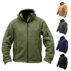 Tactical Recon Fleece Jacket Army Hoodie Security Police Hoody Combat Full Zip