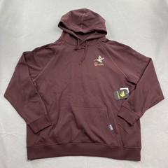 Burlebo Sweatshirt Mens XXL Red Hoodie Pullover Fleece Duck Outdoors Camo