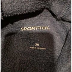 Sport-Tek Navy Pullover Hoodie American Flag Patch Embroidered Logo NWOT Size L
