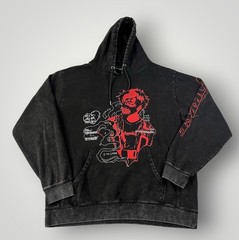 Corpse Husband Pullover Hoodie 2XL XXL Black Acid Wash Anime YouTube C+Husband20