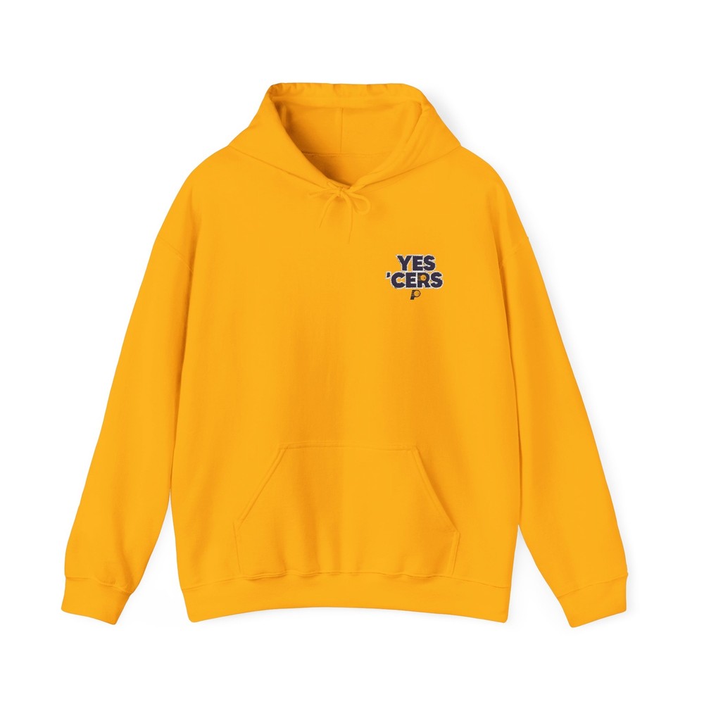 Yes ‘Cers Premium Embroidered Basketball Hoodie Gold Unisex Hooded Sweatshirt