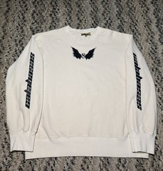 Yeezy Season 4 Wing Logo Crewneck Sweatshirt Kanye West Beige Large Oversized Ye