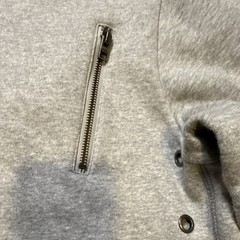 Harley Davidson Hoodie Mens L Grey Quilted Full Zip Jacket 2015 Motorcycle