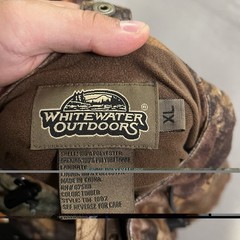 White Water Hunting Camo Hoodie Jacket Men’s Size XL Advantage Timber Vintage
