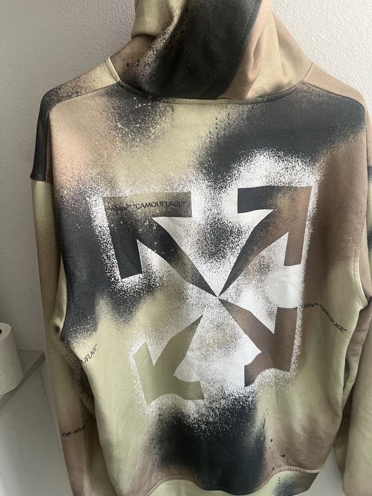 Off-White Stencil Arrows Camo Hoodie
