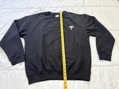 OFFICIAL Black Tesla Men’s Sweatshirt Logo Crewneck Size L BRAND NEW Unisex