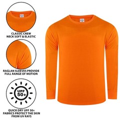 High Visibility Sweatshirt UPF50+ Quick Dry Lightweight Raglan Workwear