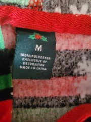 Christmas Outfit Hoodie/joggers Size Medium Naughty/Nice Sequin Holiday Party