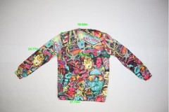 Hoodie Lab Las Vegas Bright Multi-Color Pullover Sweatshirt Adult Large