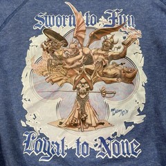 Vintage 70s Sworn To Fun Loyal To None Sweatshirt Mens Size XL Robert Williams