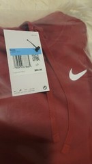 New Mens Nike Fleece Pullover Hoodie Sportswear MEDIUM $60- Deep Red