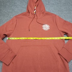 Hurley Mens Red Casual Long Sleeves Pullover Hoodie with Pockets Size Medium