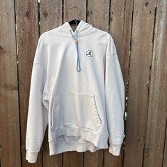 Nike Air Jordan DJ Khaled Keep On Going Hoodie Sweatshirt Cream XXL Streetwear