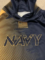 US Navy Midshipmen Under Armour Hoodie Size S Warrior Games