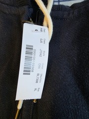 Mens J Crew W&B Heavy Twill Half Zip Hoodie Blue Size XL