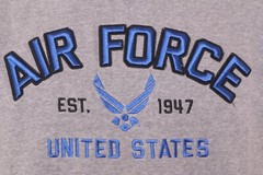 NEW United States US Air Force USAF TOW Gray Crew Neck Sweatshirt Men’s L