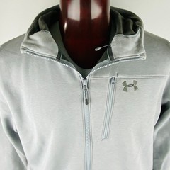 Under Armour Mens Zippered Hooded Athletic Jacket Oudoors Walking Job XL*