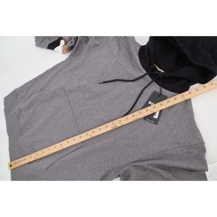 Hugo Boss Sullivan 20 Hoodie Mens Medium Gray Black Tan Colorblock Striped New