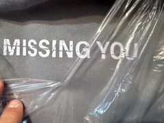 MISSING YOU Unisex Hooded Sweatshirt SZ LARGE V16 NEW TAGS