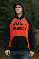 Harley-Davidson Men’s Classic Staple Raglan Hoodie – 96288-22VM
