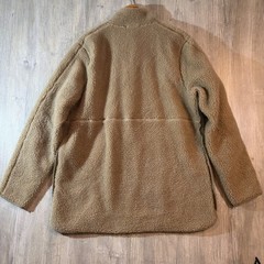 Nike Men’s Yoga Sherpa Sweatshirt Pullover Tan Warm Fuzzy Winter Lounge Size L