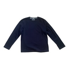NWT Club Room navy blue sweatshirt long sleeve round neck Men L blended fabric