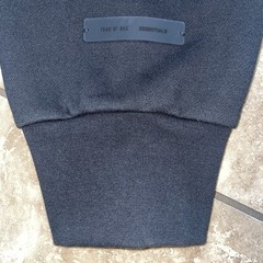 Fear of God Essentials Classic Full Zip-Up Hoodie Jet Black Size XL