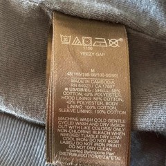 Yeezy Gap Engineered by Balenciaga Shrunken Dove Hoodie Dark Blue Size Medium